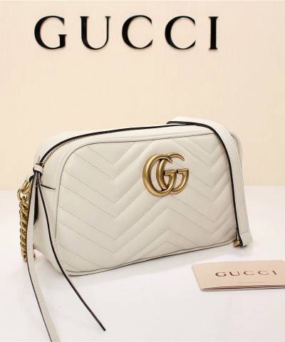 Сумка Gucci Marmont Matelasse Bag White